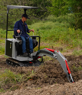 クローラー バックホー 8インチ バケット付き TS8100